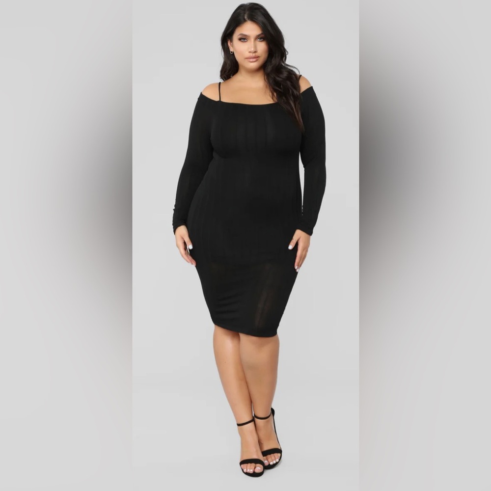 Fashion Nova No One Like You Dress - Black